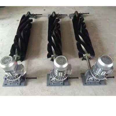 motorized brush belt cleaner cylindrical nylon brush